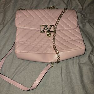 Pink Quilted Chain Shoulder Bag